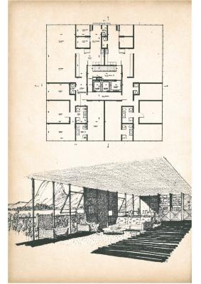 Perspectiva ilustrativa [título atribuído]. Fonte: Revista Senhor, 1963.