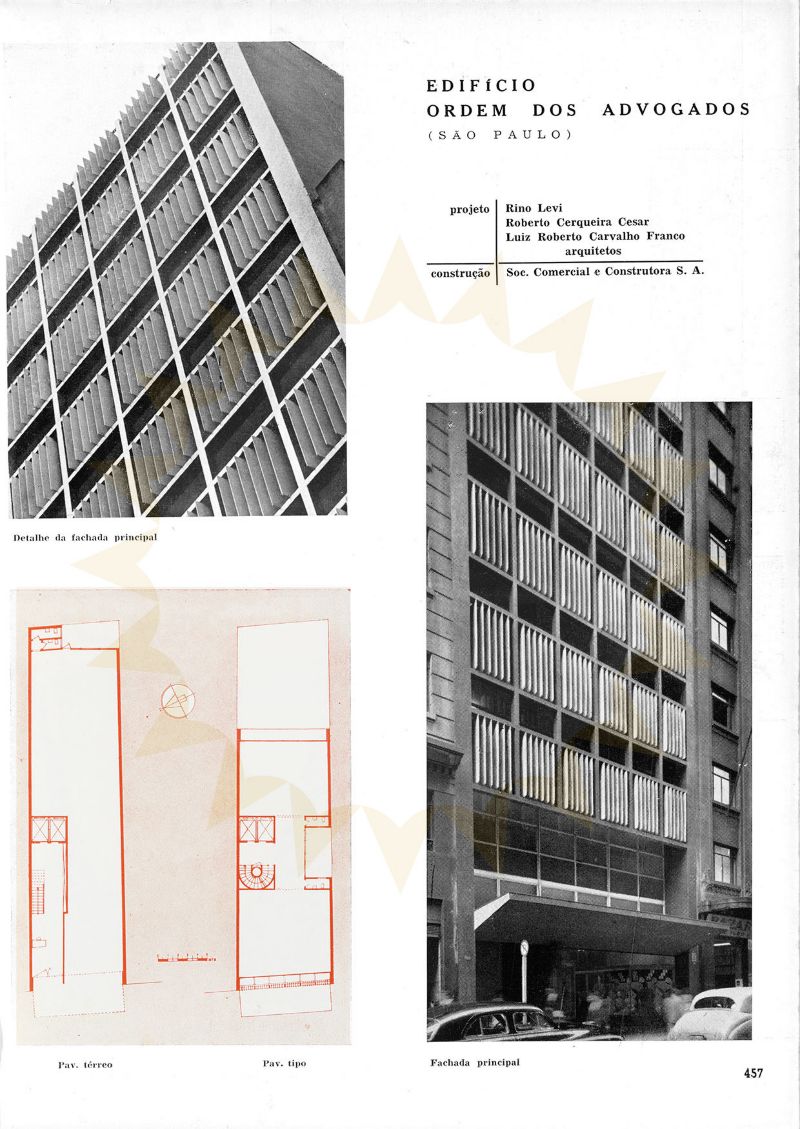 Edifício Ordem dos Advogados. Acrópole. São Paulo, set. 1956, ano 18 n.216, p.457